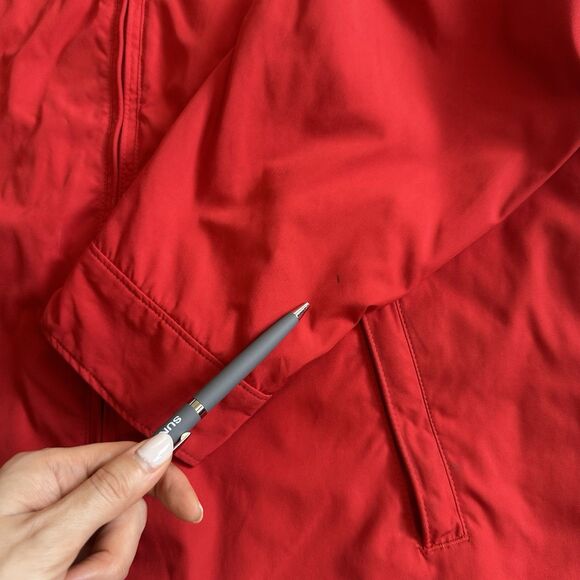 Vtg Polo Ralph Lauren Full Zip Jacket Men XXL Red  Fleece Lined ZippedHood READ - Picture 3 of 16